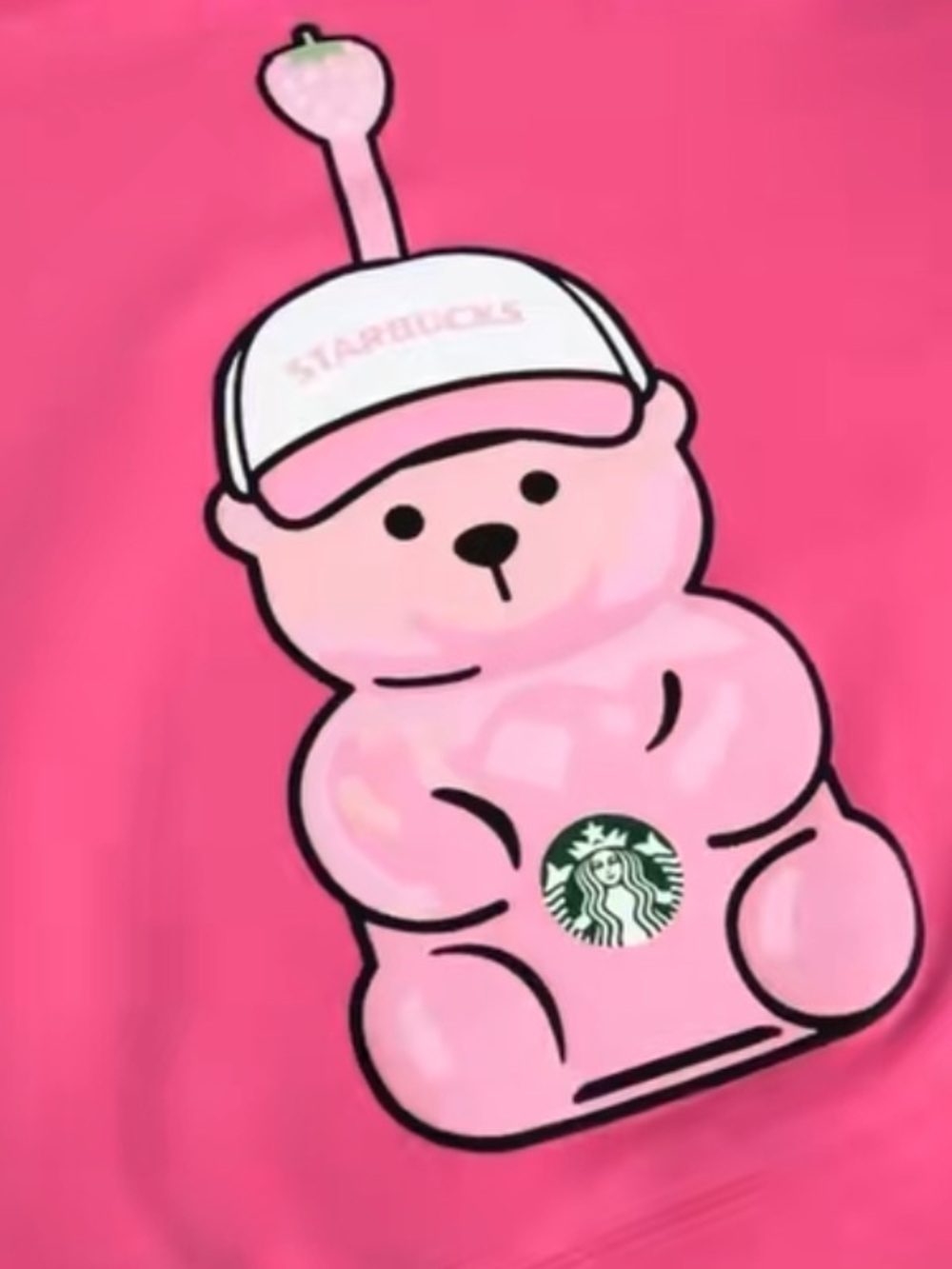 Starbucks - Bearista Women’s Bear Hoodie Pink Online Exclusive - Picture 3 of 6
